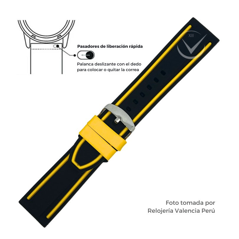 Correa para Reloj de Silicona Premium 22mm - 24mm
