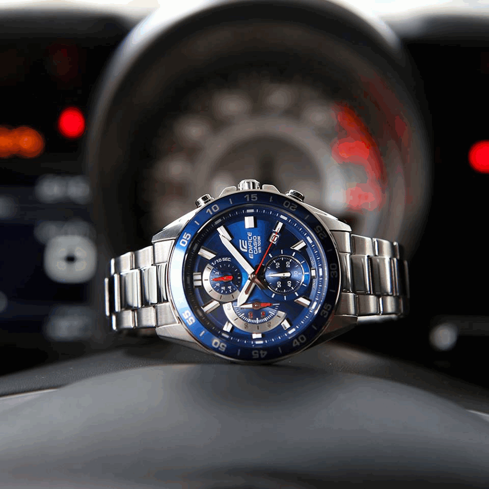 Reloj Casio Edifice Hombre Acero EFV-550D-2A