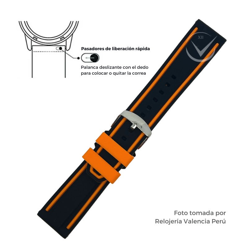 Correa para Reloj de Silicona Premium 22mm - 24mm
