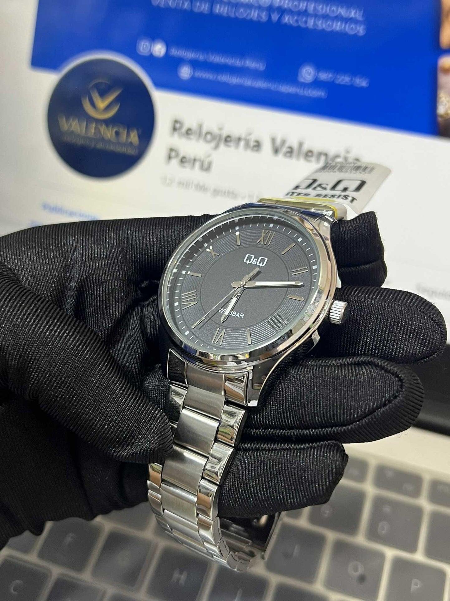 Reloj Q&Q Hombre Metal Q49B-003PY Fondo Negro