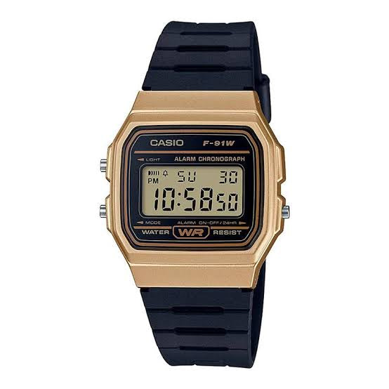 Reloj Casio Vintage F-91WM-9A Dorado/Negro