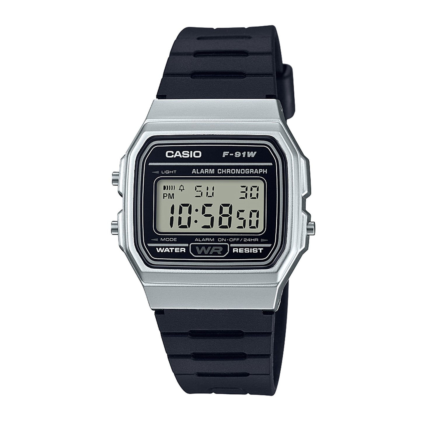 Reloj Casio Vintage F-91WM-7ADF Plateado/Negro