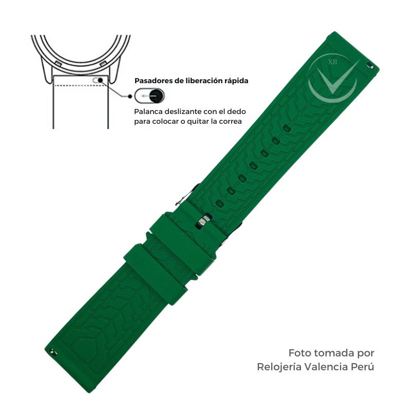Correa para Reloj de Silicona Premium 22mm - 24mm
