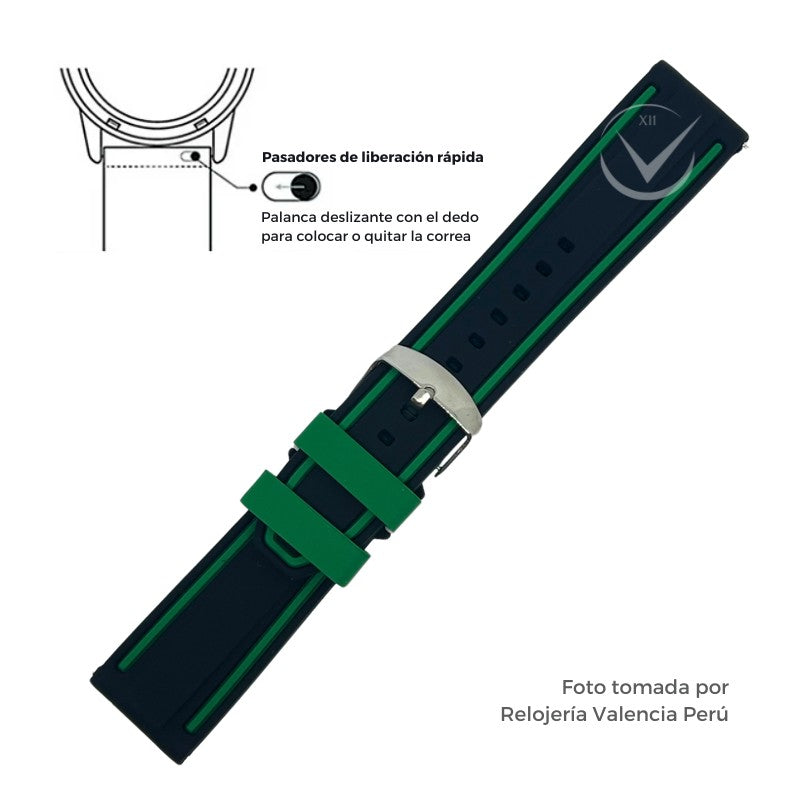 Correa para Reloj de Silicona Premium 22mm - 24mm