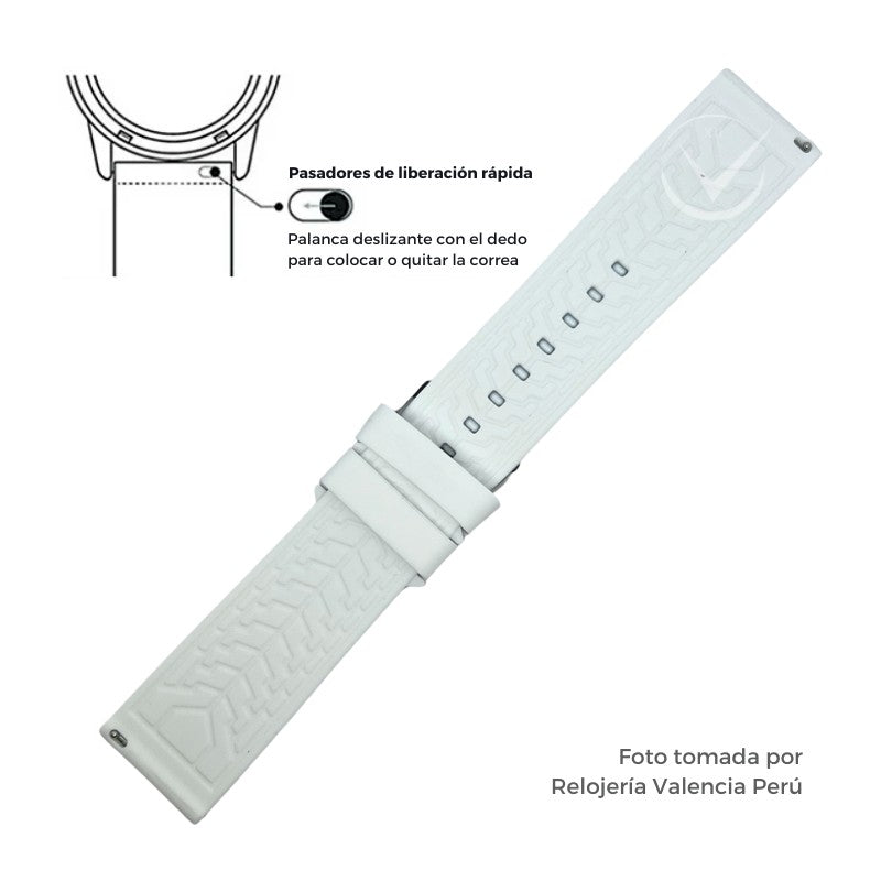 Correa para Reloj de Silicona Premium 22mm - 24mm