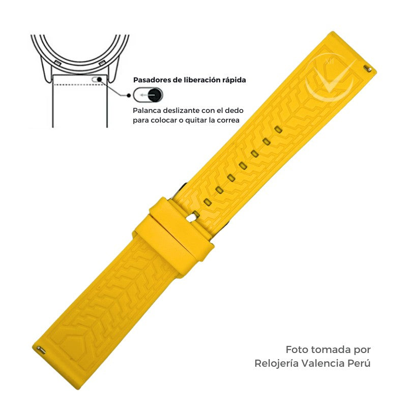 Correa para Reloj de Silicona Premium 22mm - 24mm