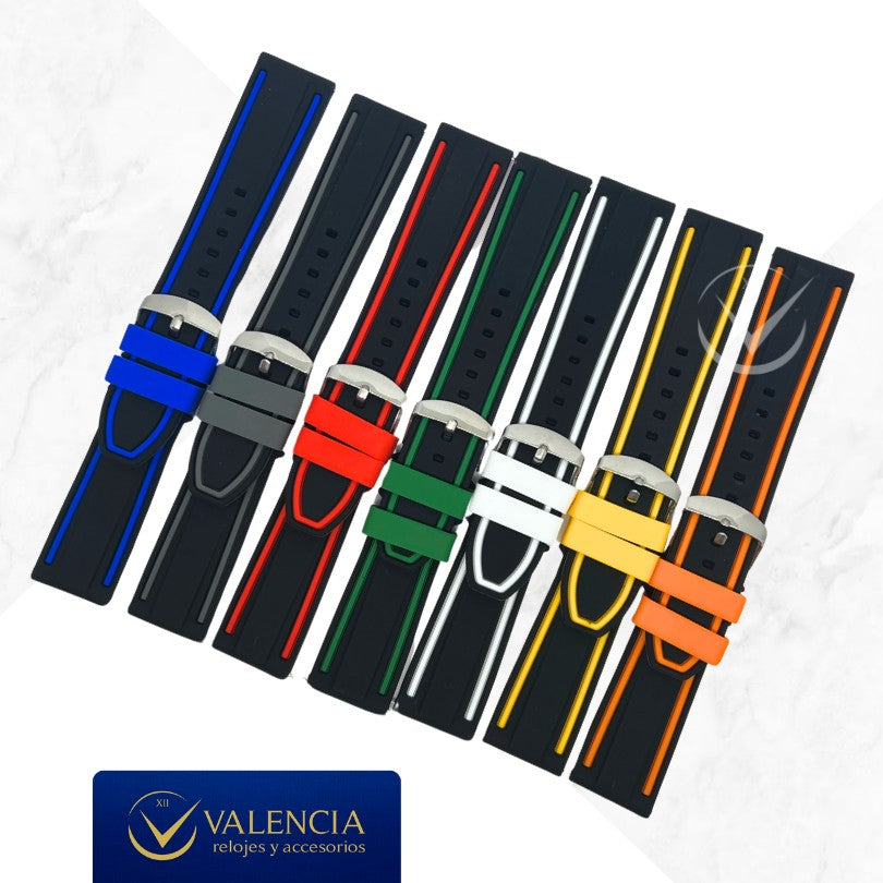 Correa para Reloj de Silicona Premium 22mm - 24mm