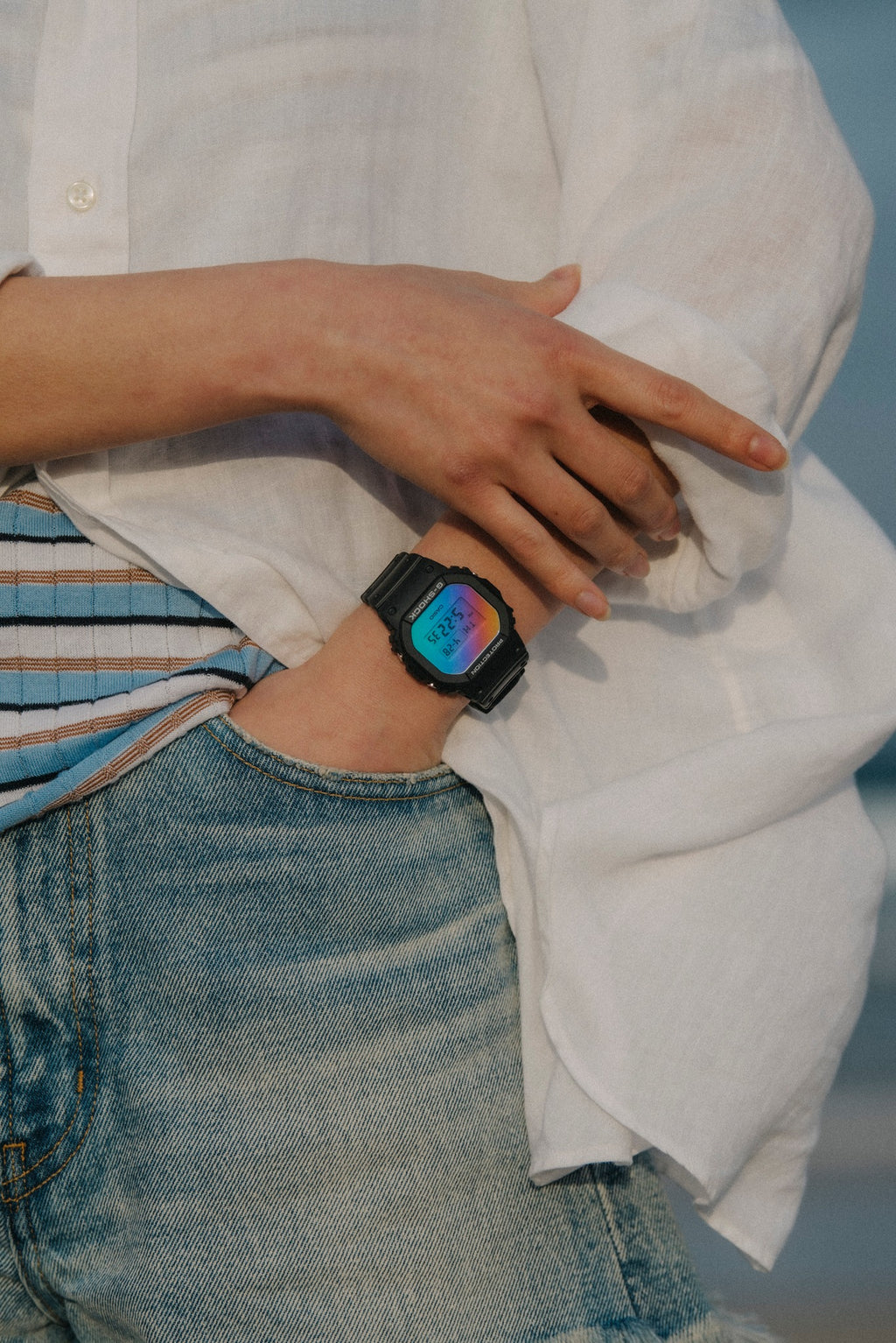 Reloj digital hombre G-Shock DW-5600SR-1D Holográfico