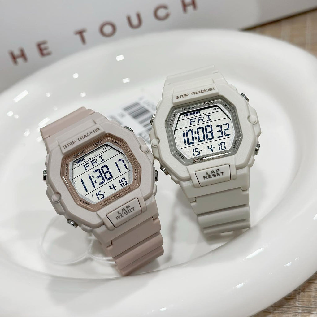 Reloj Casio Mujer LWS-2200H-8A Hueso Deportivo Digital