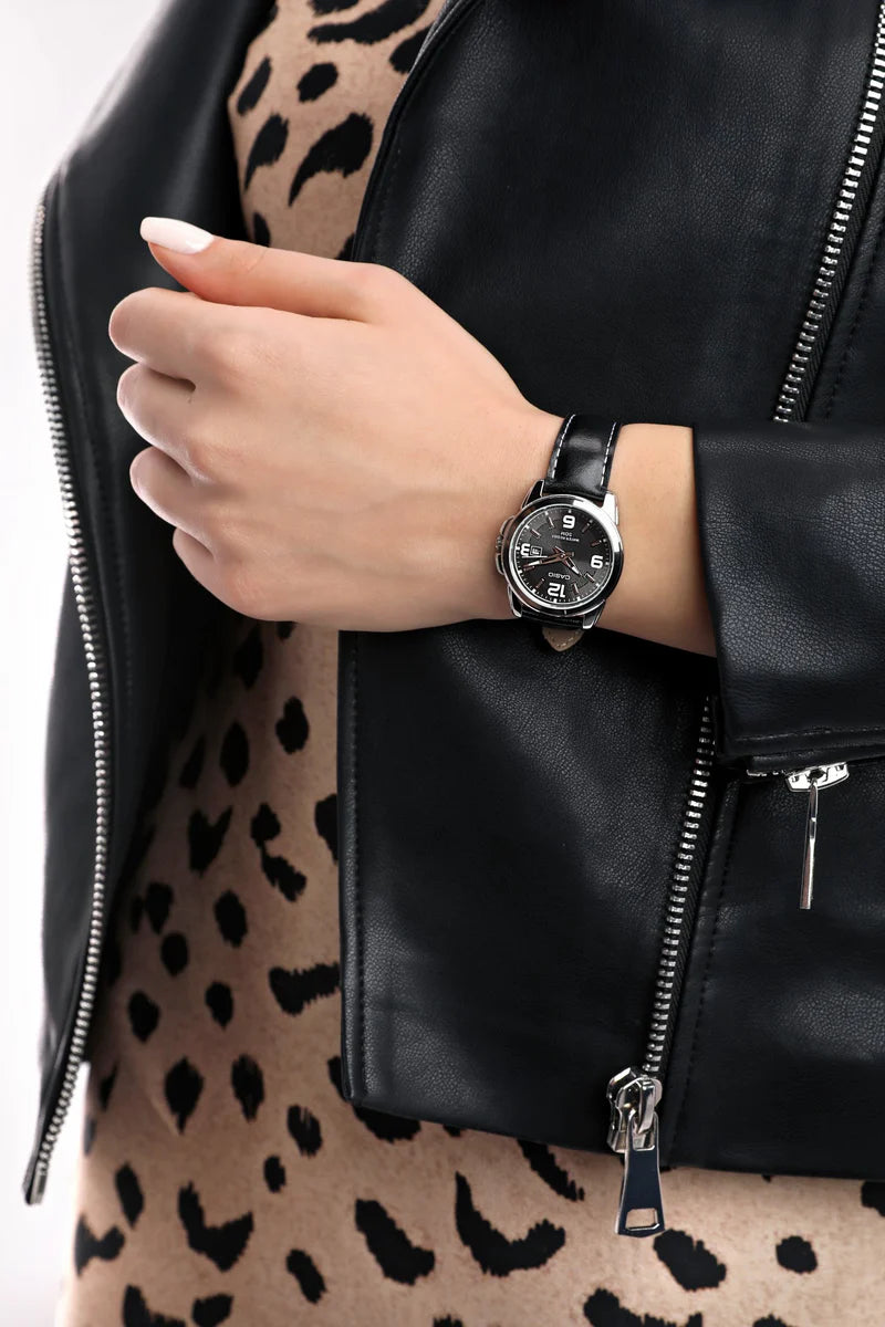 Reloj Casio Mujer LTP-1314L-8A Cuero con Fechador