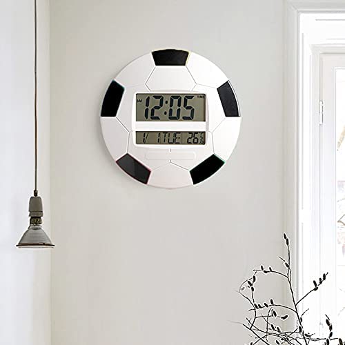 Reloj de pared pelota fútbol digital