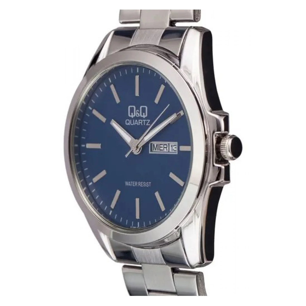 Reloj Q&Q hombre A190-212Y Azul Acero con Fechador