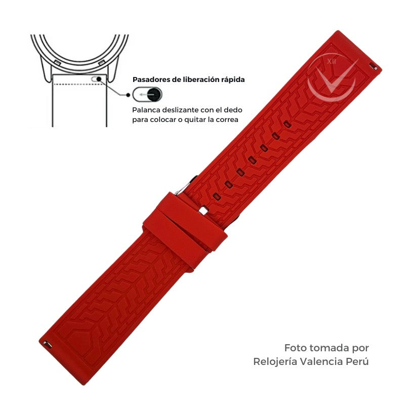 Correa para Reloj de Silicona Premium 22mm - 24mm