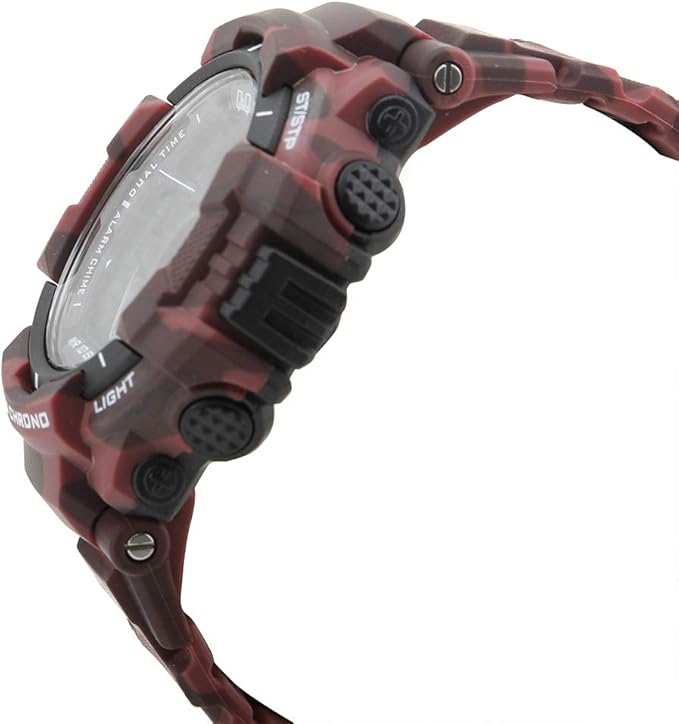 Reloj Q&Q Hombre M143J005Y Camuflado Rojo Digital Acuático