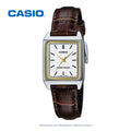 Reloj Casio Mujer LTP-V007L-7E2 Cuadrado Cuero Marrón Clásico