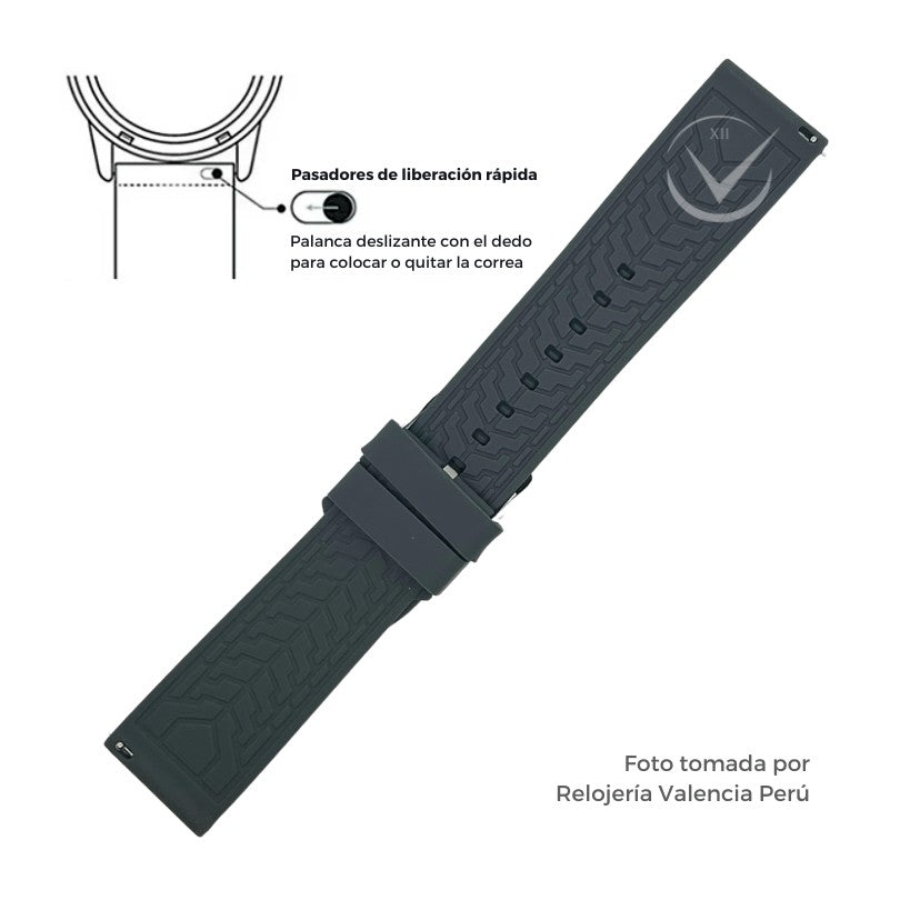 Correa para Reloj de Silicona Premium 22mm - 24mm