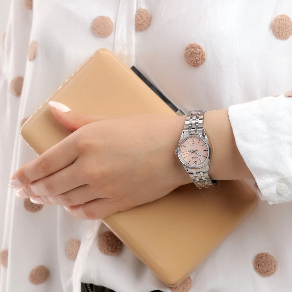 Reloj Casio Mujer LTP-1335D-5A Rosado con Fechador