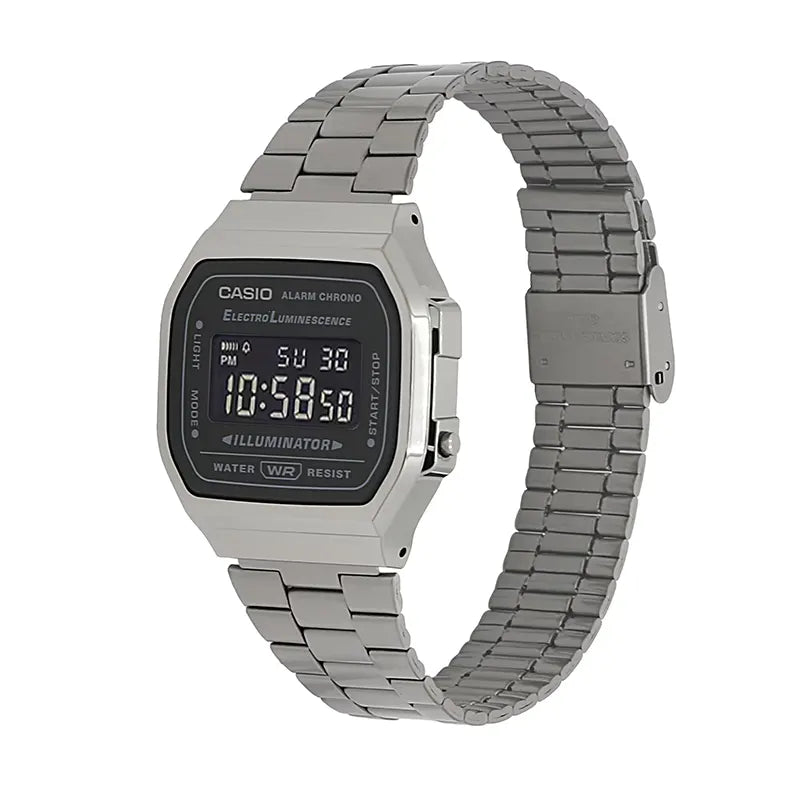 Reloj Casio Vintage A168WGG-1BDF Digital Negro Chrome Illuminator