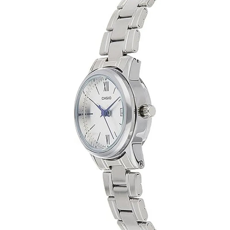 Reloj Casio Mujer LTP-V002D-7B Acero con Fechador