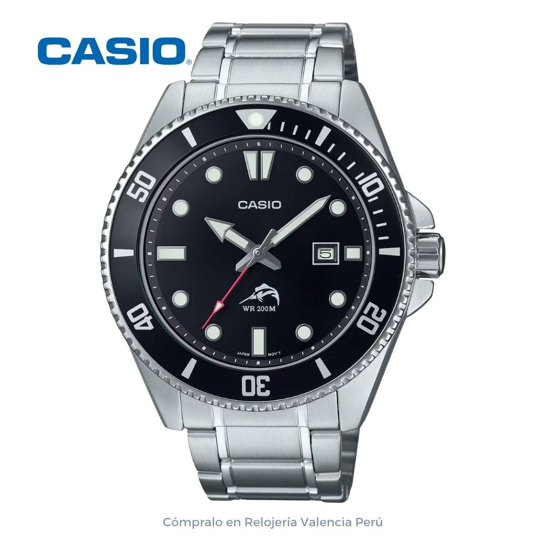 Reloj Casio Duro Marlin MDV-106DD-1A1VCF Hombre Acero Inoxidable Diver Original
