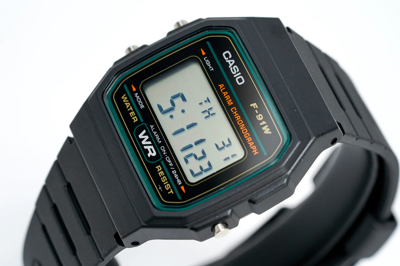 Reloj Casio Unisex F-91W-3DG Línea Verde