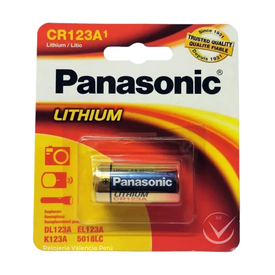 Pila De Litio Cr123A 3V Panasonic