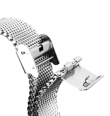 Correa Reloj Malla Milanesa de Acero Grueso - 22mm