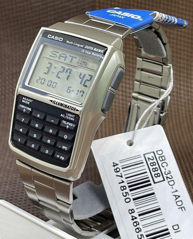 Reloj Casio DBC-32D-1A DataBank Calculadora