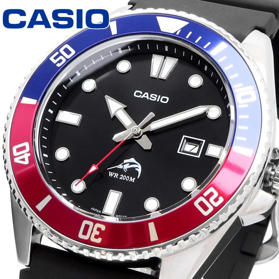 Reloj Casio Duro Marlin Pepsi MDV-106B-1A2V Acuático