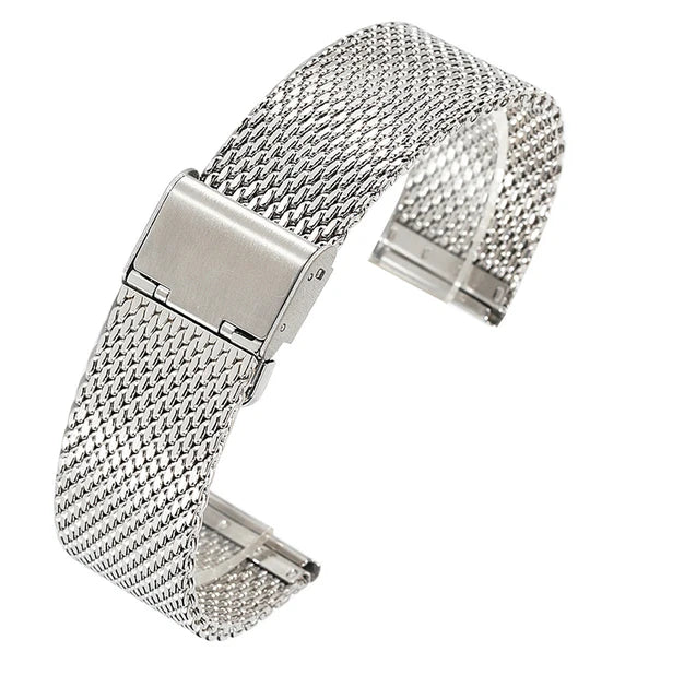 Correa Reloj Malla Milanesa de Acero Grueso - 22mm