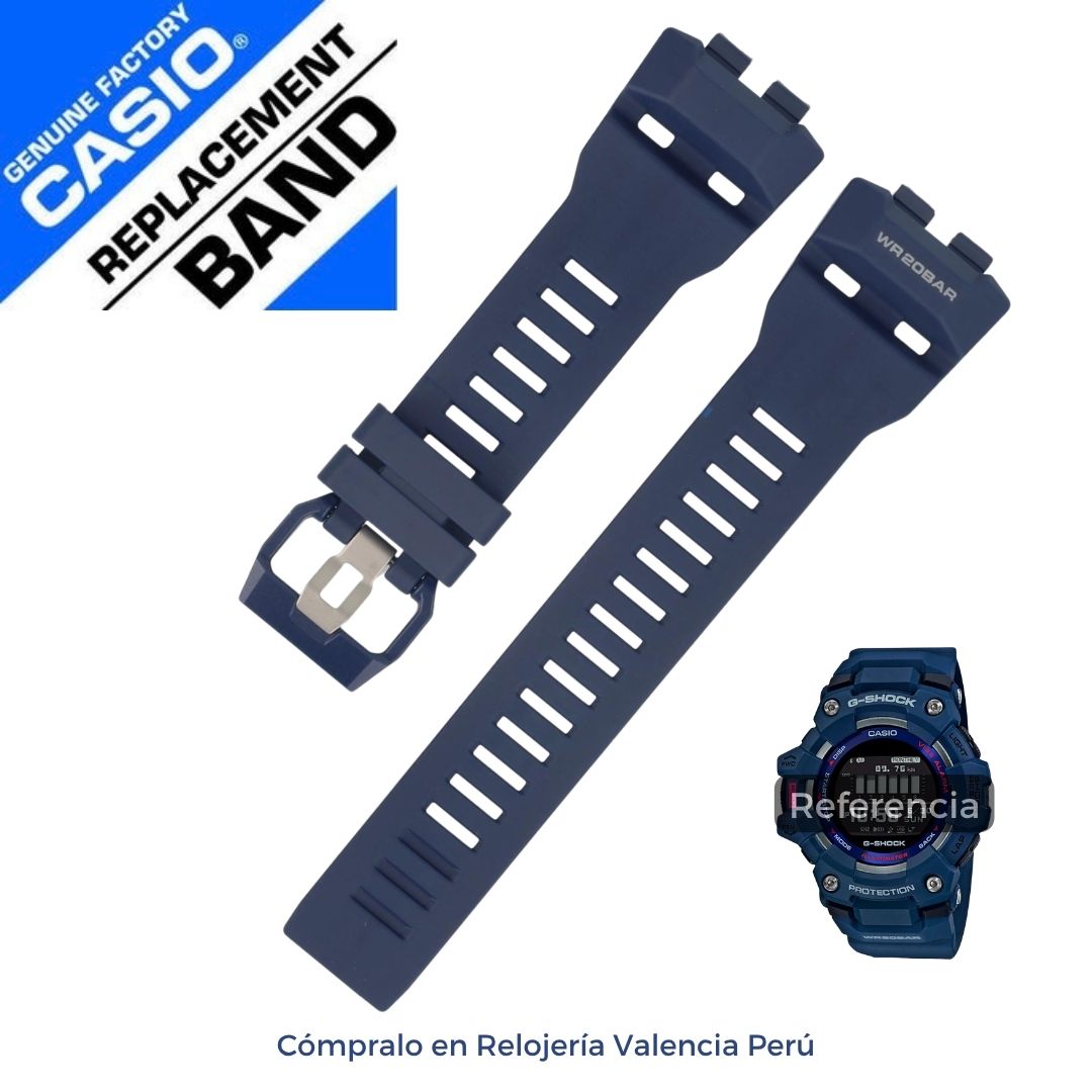 Correa Casio Original Reloj G-Shock GBD-100-2 Azul