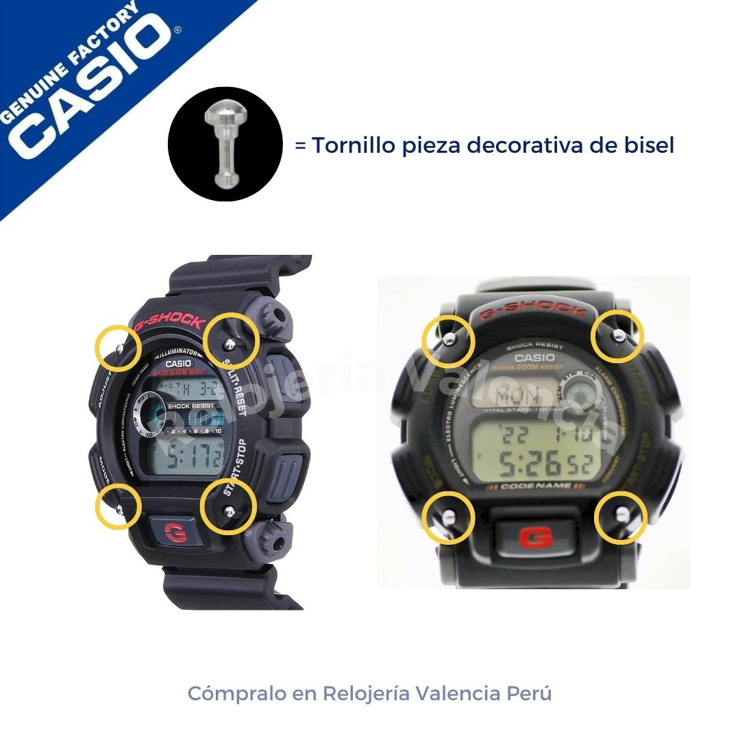 Tornillo decorativo bisel Casio DW-9052, DW-8800, DW-9000, DW-9400B