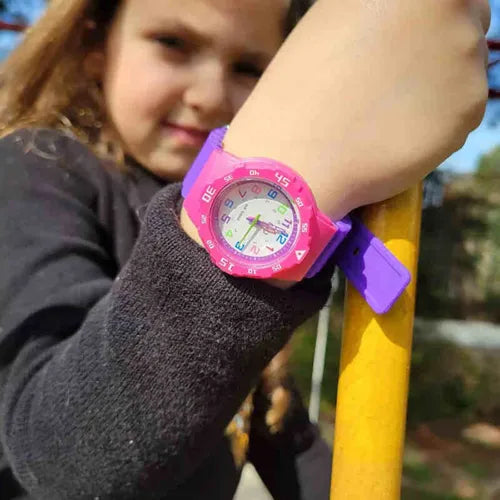 Reloj Q&Q Niña VR19J013Y Fuscia Morado