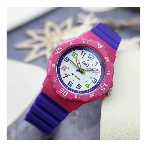 Reloj Q&Q Niña VR19J013Y Fuscia Morado