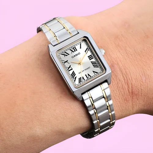 Reloj Casio Mujer LTP-V007SG-9BUDF Bicolor Números Romanos