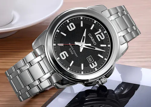 Reloj Hombre Casio MTP-1314D-1AV Acero con Fechador