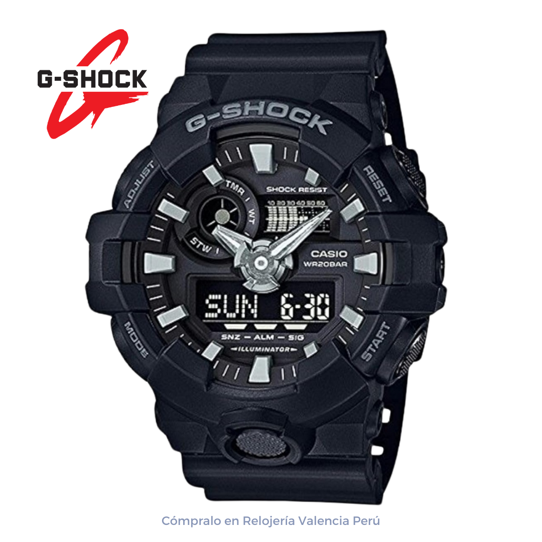 Reloj Casio G-Shock GA-700-1B Digital Resina Hombre