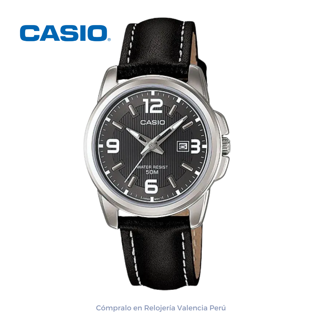 Reloj Casio Mujer LTP-1314L-8A Cuero con Fechador