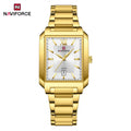 Reloj Naviforce Hombre NF9251G Rectangular Dorado Esfera Clara