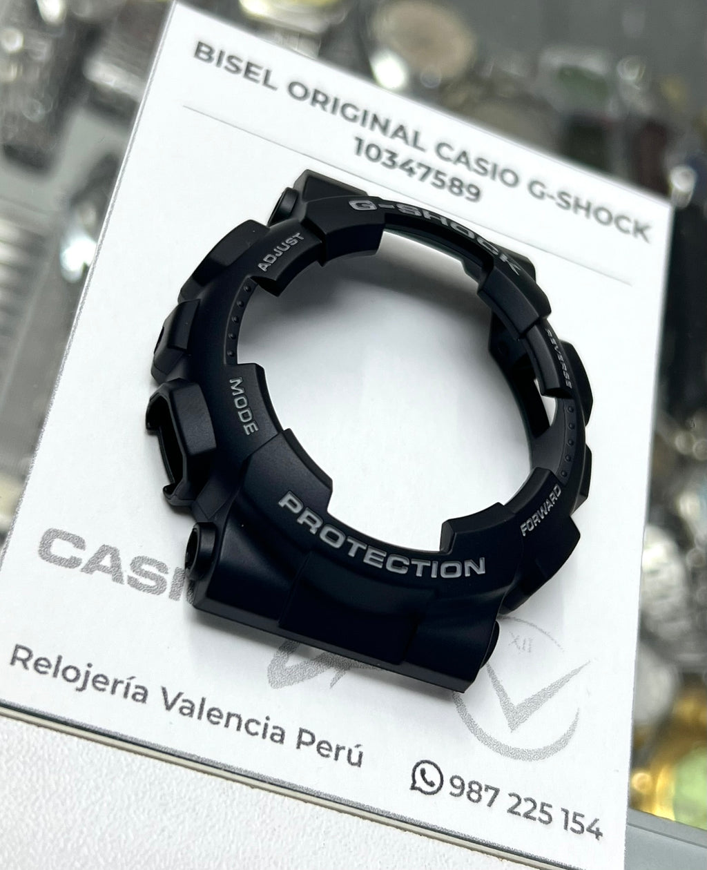 Bisel Casio Original de Reloj G-Shock GA-100, GA-110, GD-120 Letras grises