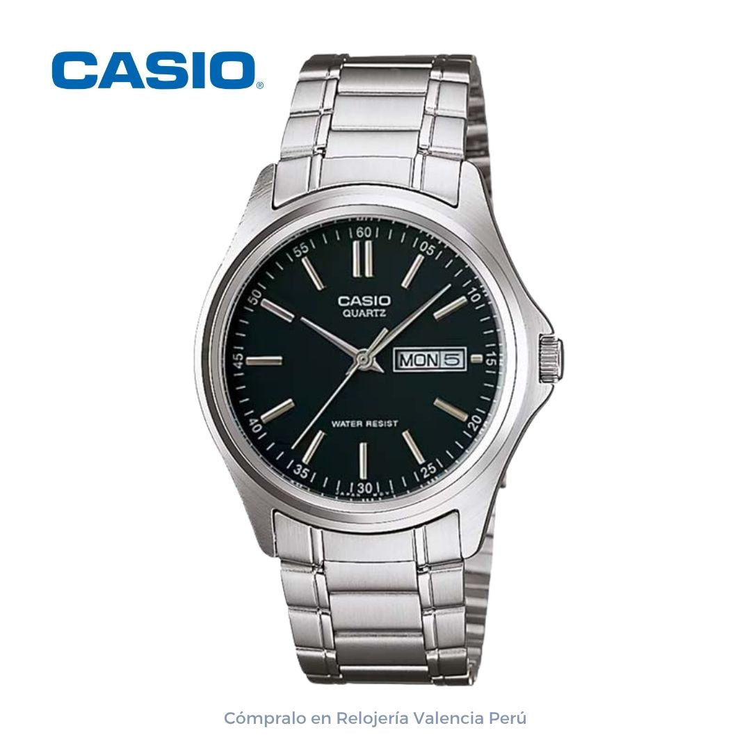Reloj Hombre Casio MTP-1239D-1A Hombre Acero Inoxidable Plateado