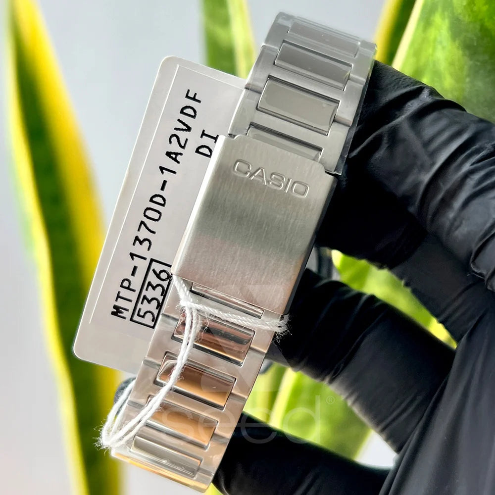 Reloj Hombre Casio MTP-1370D-1A Negro Acero