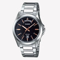 Reloj Hombre Casio MTP-1370D-1A Negro Acero