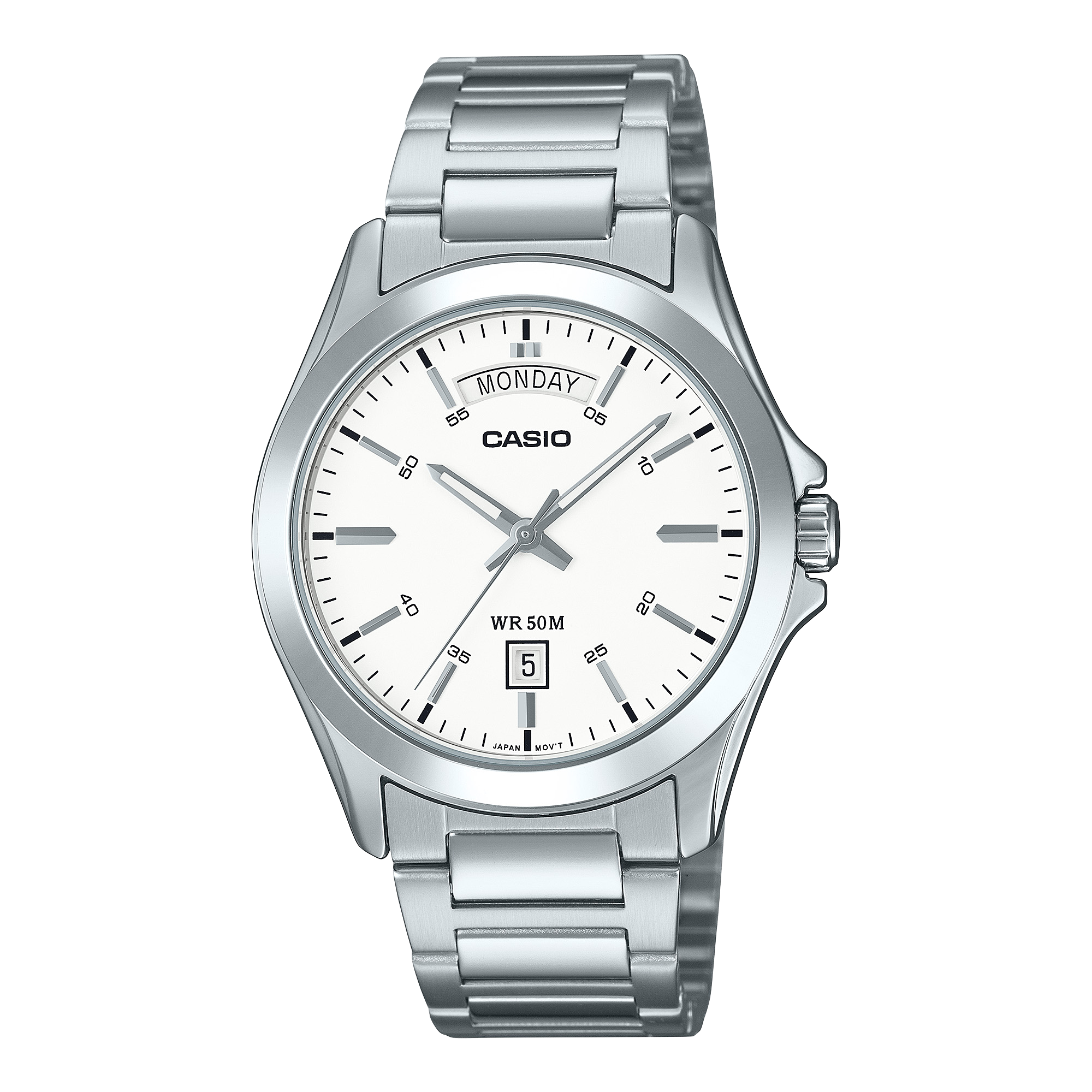 Reloj Hombre Casio MTP-1370D-7A3 Blanco Acero