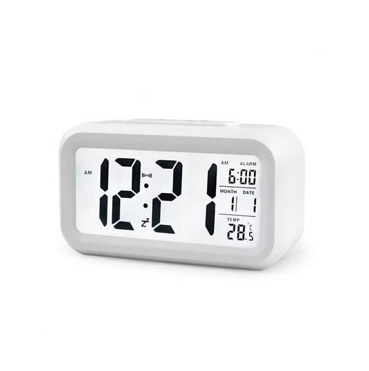 Reloj Digital con Luz Alarma Fecha y Temperatura