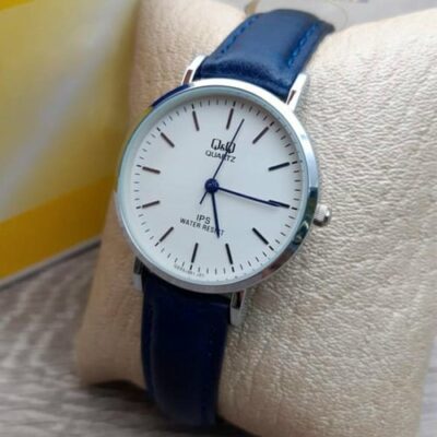 Reloj Q&Q Mujer QZ03-301 Correa Cuero azul