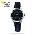 Reloj Q&Q Mujer C37A-015PY Negro Cuero