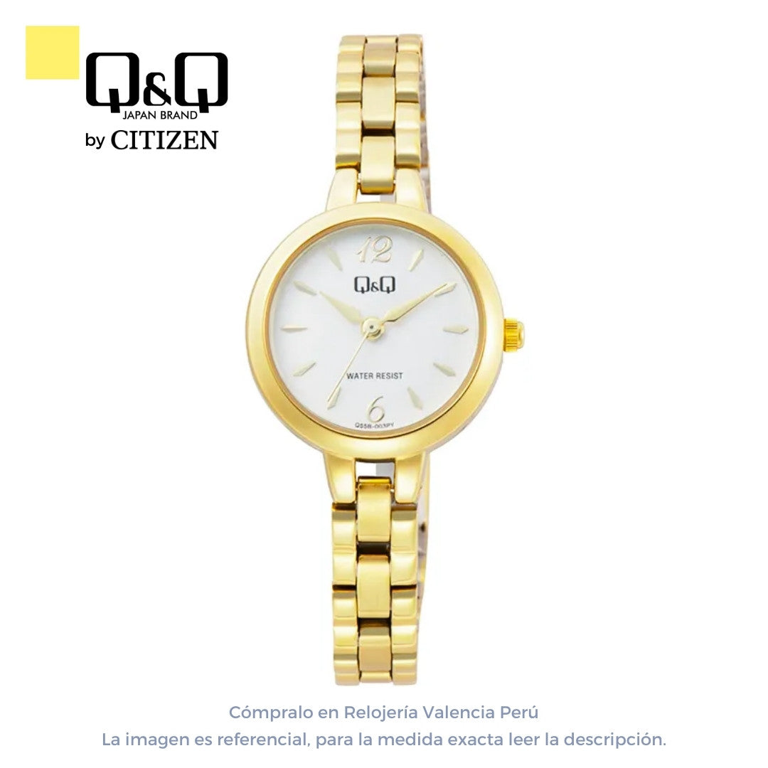 Reloj Q&Q Mujer Q55B-003PY Dorado Pequeño Elegante