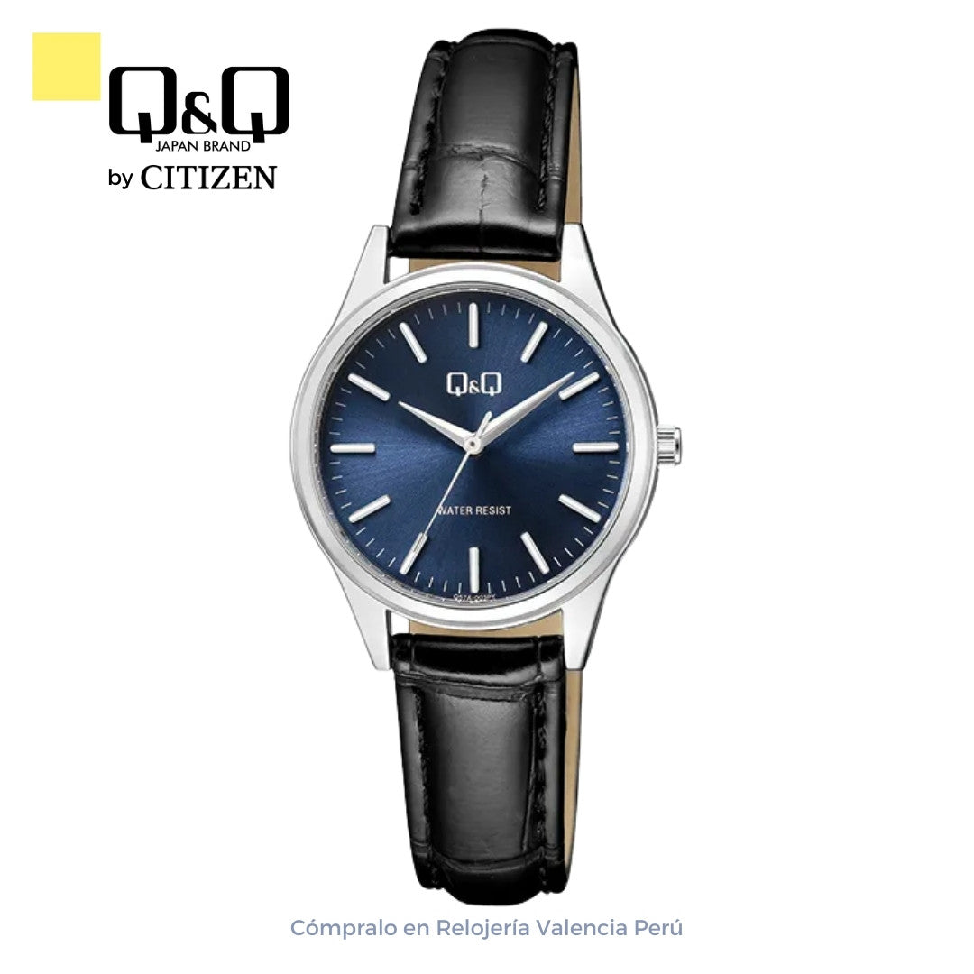 Reloj Q&Q Mujer Q57A-003PY Correa Negro