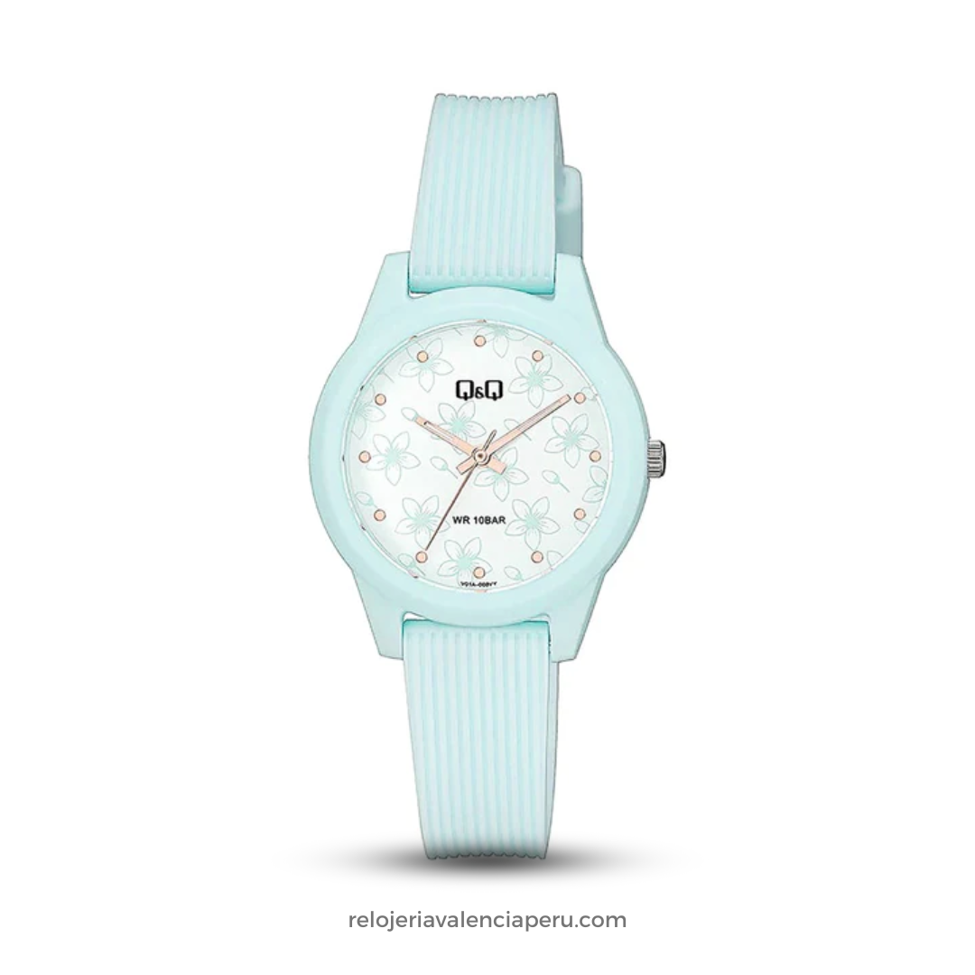 Reloj Q&Q Mujer V01A-003VY Línea Flores